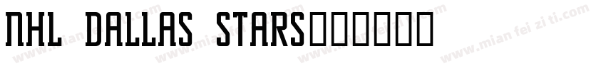 NHL Dallas Stars字体转换
